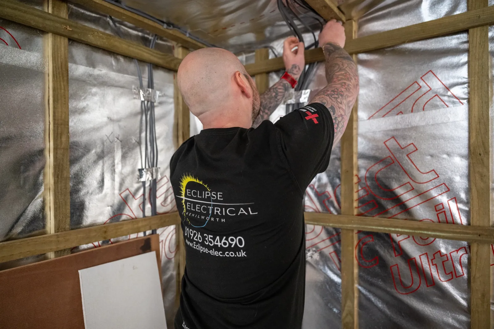 Eclipse Electrical Kenilworth electrical rewire in progress